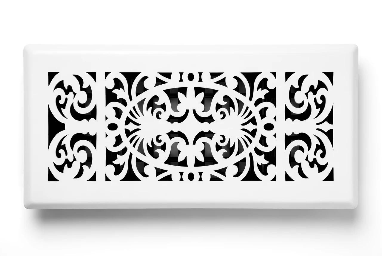 White decorative vent cover modern air vent grille