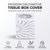 Modern decorative tissue box cover with sun pattern design highlighting elegant minimalist look and durability features