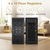 “Hand adjusting airflow on black decorative vent cover with hidden smart control design”