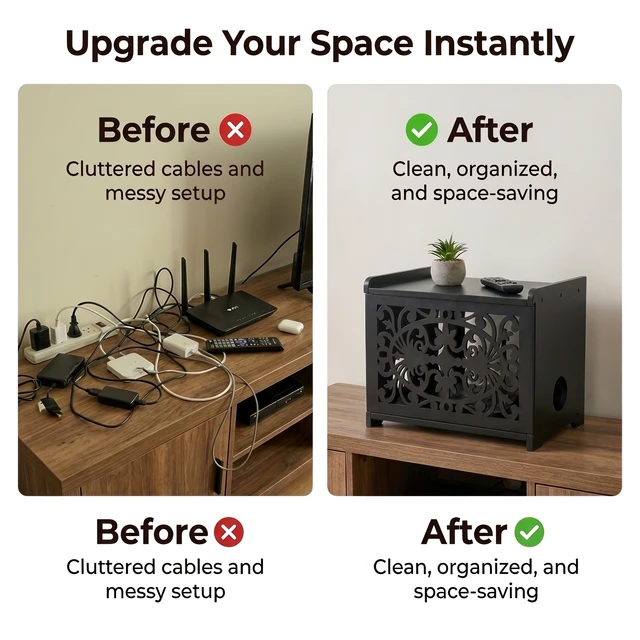 Router storage box &ndash; before and after transformation