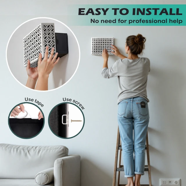 Door bell cover in entryway