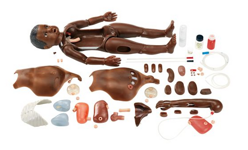 Child Nursing Doll - Dark Skin