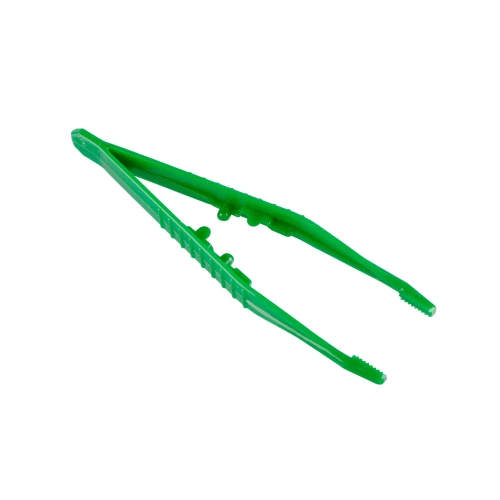 Forceps, Plastic, 11cm, Serrated Blunt Tip (10 pack)