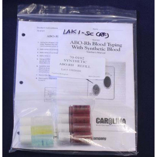 Simulated ABO/Rh Blood Typing Kit