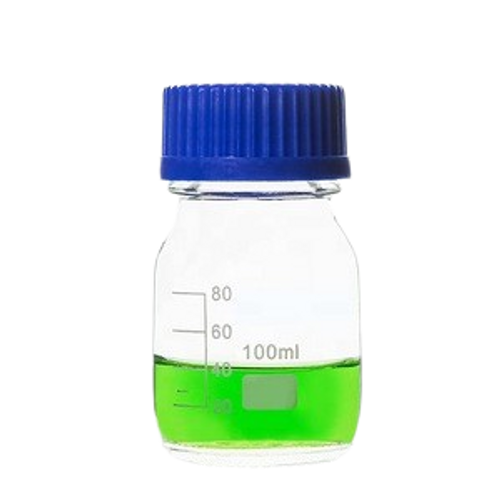 Bottle Reagent Glass Graduated with Blue Screw Cap, 100ml