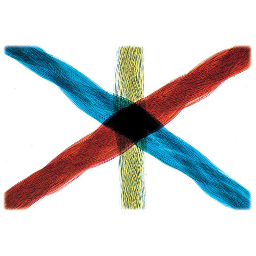 Coloured Threads Slide, w.m.