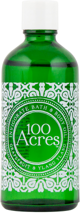 100 Acres Grapefruit & Ylang Ylang Invigorating Bath & Body Oil 100ml
