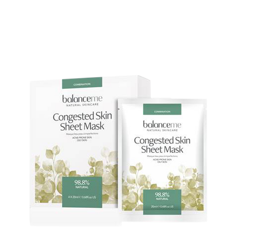 Balance Me Congested Skin Sheet Mask 4x 20ml