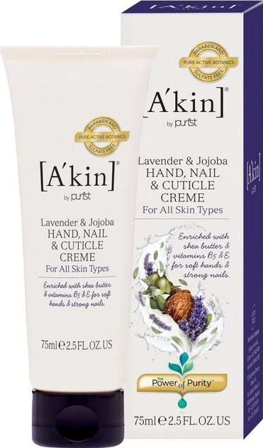 A'kin Lavender, Geranium & Jojoba Hand, Nail & Cuticle Créme