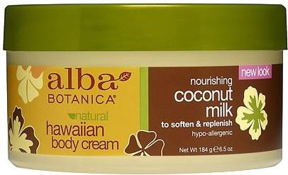 Alba Botanica Natural Hawaiian Body Cream Nourishing Coconut Milk 180g