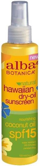 Alba Botanica Natural Hawaiian Dry Oil Sunscreen SPF 15 125ml