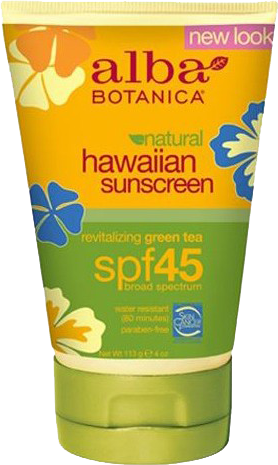 Alba Botanica Natural Hawaiian Green Tea Sunscreen SPF 45 118ml