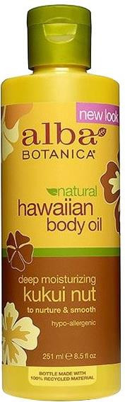 Alba Botanica Natural Hawaiian Kukui Nut Body Oil 250ml