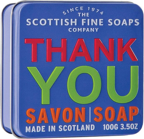 Scottish Fine Soaps Thank You Soap Tin 100g