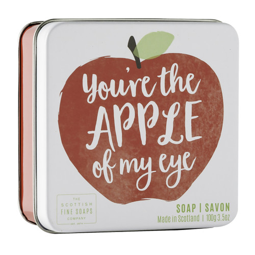 Scottish Fine Soaps You're The Apple Of My Eye Soap Tin 100g