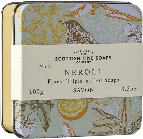 Scottish Fine Soaps Vintage Neroli Soap Tin 100g