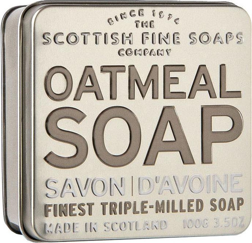 Scottish Fine Soaps Exfoliating Oatmeal Soap Tin 100g