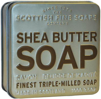 Scottish Fine Soaps Shea Butter Soap in a Tin 100g