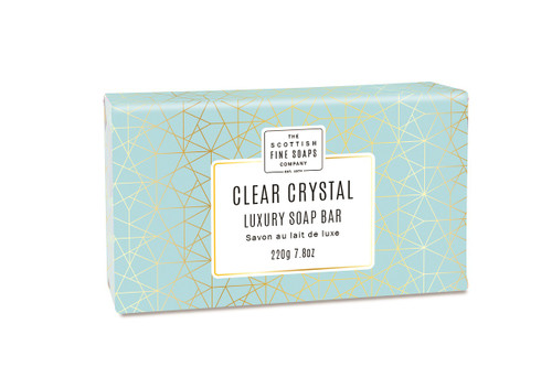 Scottish Fine Soaps Clear Crystal Luxury Soap Bar 220g