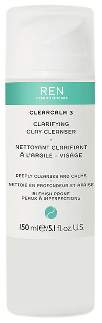 Ren ClearCalm 3 Clarifying Clay Cleanser 150ml