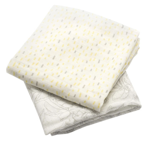Storksak Muslin Squares 2 pack - Mixed Print