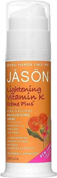Jason Lightening Vitamin K Crème Plus Pure Natural Moisturizing Crème 60g