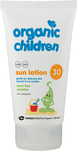 Green People Organic Scent Free Children Sun Lotion SPF30 - 150ml