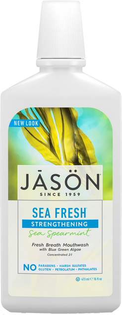 Jason Sea Fresh® Strengthening Sea Spearmint All Natural Mouthwash 480ml