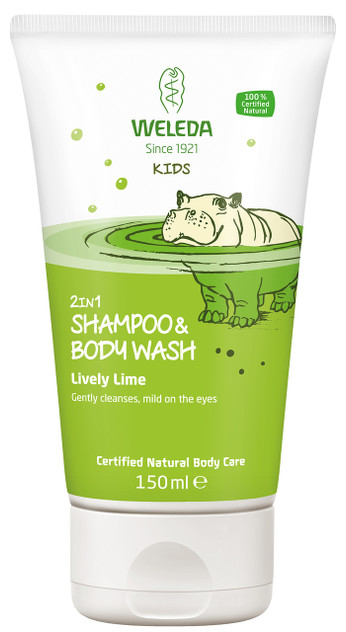 Weleda Lively Lime 2 in 1 Kids Shampoo & Body Wash 150ml