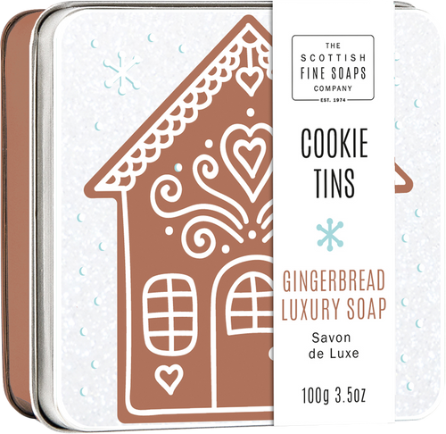 Scottish Fine Soaps Gingerbread Cookie Soap Tin - 100g