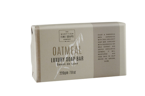 Scottish Fine Soaps Oatmeal Luxury Soap Bar 220g