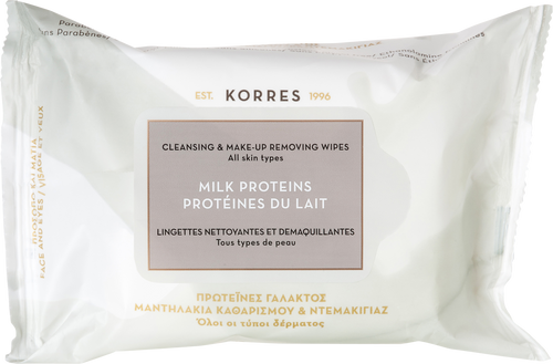 Korres Milk Proteins Cleansing Wipes 25