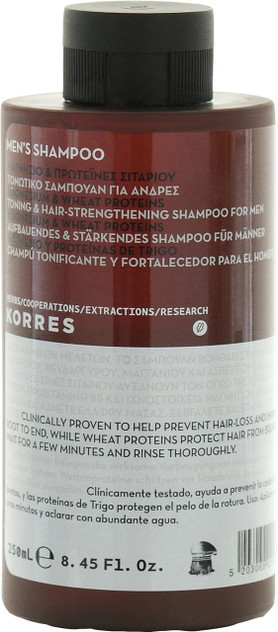 Korres Magnesium & Wheat Proteins Shampoo for Men 250ml