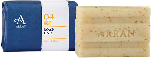 Arran Sense of Scotland Apothecary Honey & Oatmeal Soap 200g