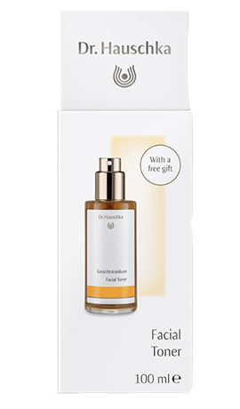 Dr. Hauschka Facial Toner with Eye Make-Up Remover Sachet and Cosmetic Sponge