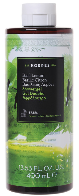 Korres Supersize Basil Lemon Showergel 400ml