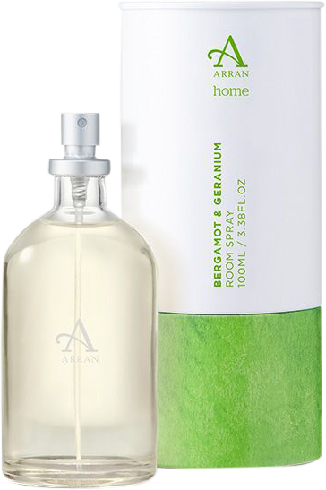 Arran Sense of Scotland Home Bergamot & Geranium Room Spray 100ml