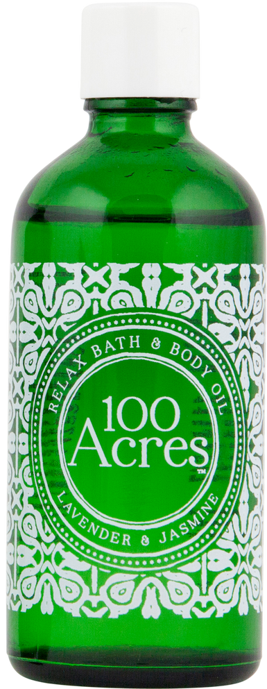 100 Acres Lavender & Jasmine Relaxing Bath & Body Oil 100ml
