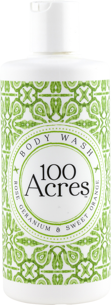 100 Acres Rose Geranium & Sweet Orange Body Wash