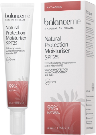 Balance Me Natural Protection Daily Moisturiser SPF 25 40ml