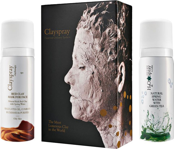 Clayspray Red Clay Duo for Oily Skin 2 x 30ml