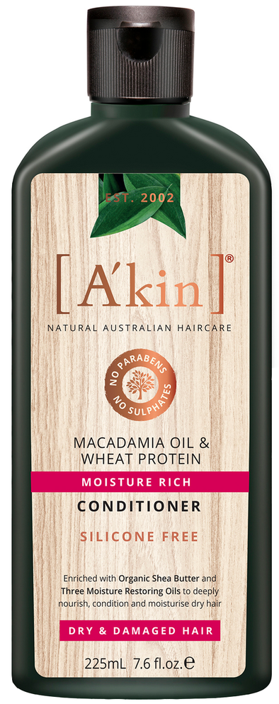 A'kin Macadamia & Wheat Protein Treatment Conditioner - 225ml