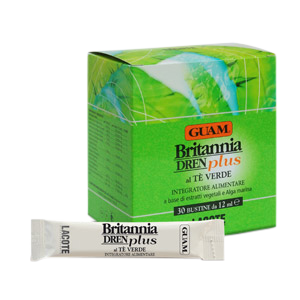 Guam Britannia Dren Plus Green Tea 30 x 12ml