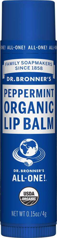 Dr Bronner's Organic Lip Balm Peppermint 4g