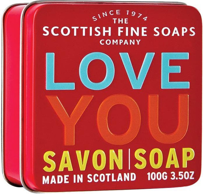 Scottish Fine Soaps Love You Soap Tin 100g