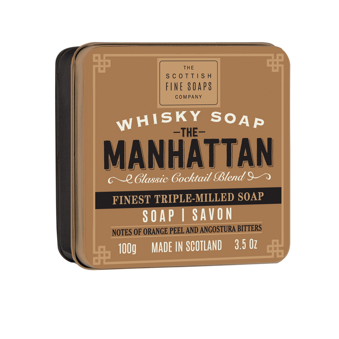 Scottish Fine Soaps Manhattan Soap Tin - 100g