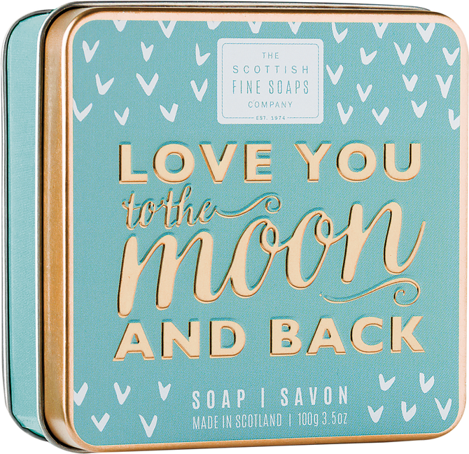 Scottish Fine Soaps Love You to the Moon and Back Soap in a Tin 100g