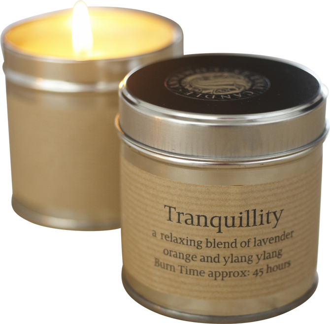 St Eval Candle Tranquility Tin Candle - 0.3kg (80mm w x 80mm h)