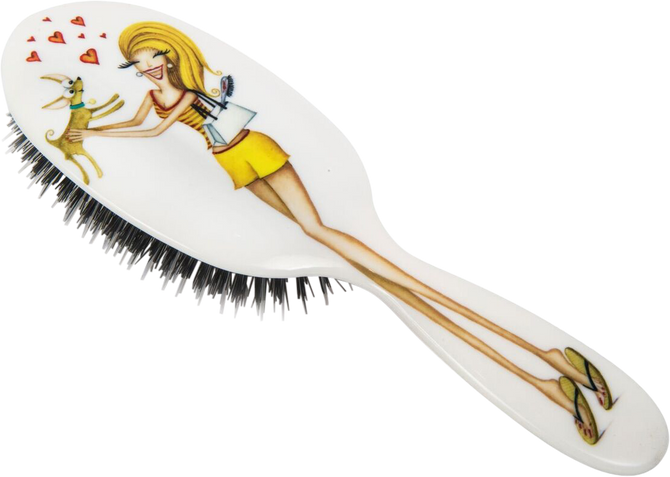 Rock & Ruddle Miss Daisy on the Beach Hairbrush