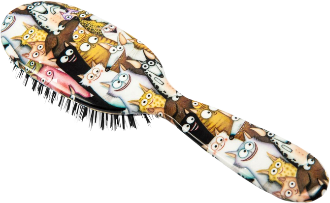 Rock & Ruddle Cats and Dogs Hairbrush